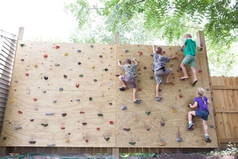 DIY Rock Climbing Wall for Under $100 | Garage Gym Reviews | Climbing wall kids, Kids climbing ...