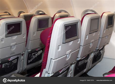 Qatar Airways Airbus A320 economy class seats – Stock Editorial Photo © Pachuli82 #164811574