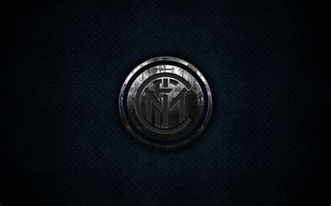 Download wallpapers Inter Milan FC, metal logo, creative art ...