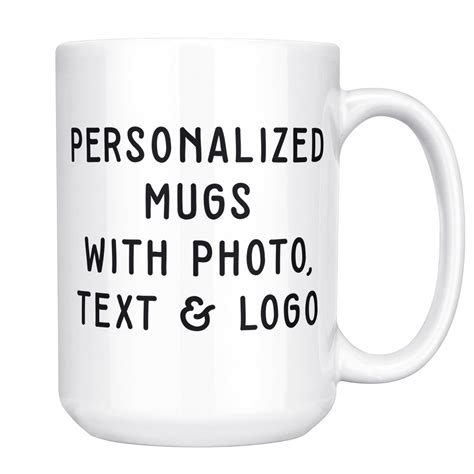 Customizable Mug - 11 oz, 15 oz, Enamel, Color Changing Coffee Mug Personalized Gifts- ADD Photo ...