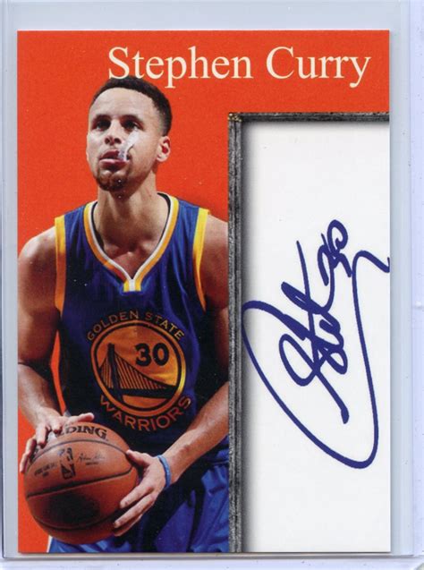 Steph Curry Golden State Warriors Inkredible Ink Facsimile Autographed ...