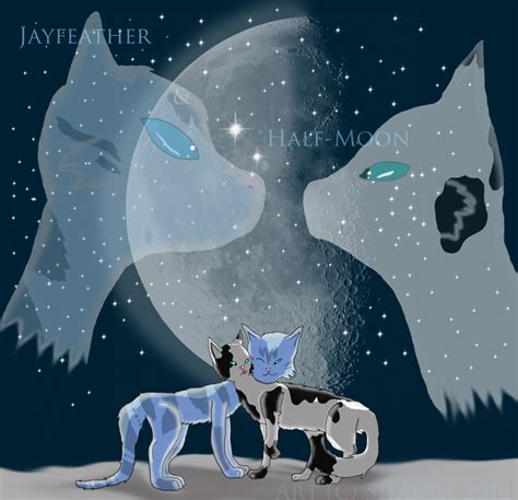 Jayfeather and Half-Moon by shakoa on DeviantArt