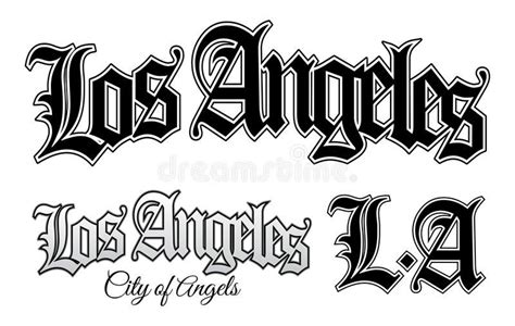 Los Angeles. Vector illustration of Los Angeles and L.A in vintage gangsta style #Sponsored , # ...