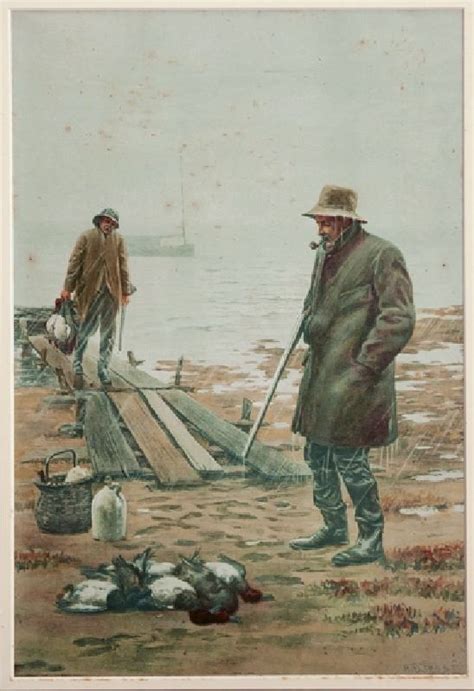 A.B. Frost, Lot of 3 Golf and Hunting Illustration Lithographs