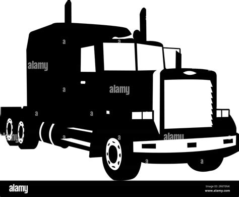 black truck silhouette , vector illustration Stock Vector Image & Art - Alamy