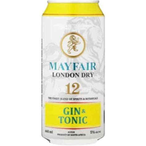 Mayfair dry gin and tonic can 440ml offer at Shoprite Liquor