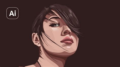 Step by Step Vector Portrait in Adobe Illustrator 2022 | Vector Art | Vector Illustration - YouTube