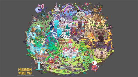 ArtStation - Super Mario 35th Anniversary World Map