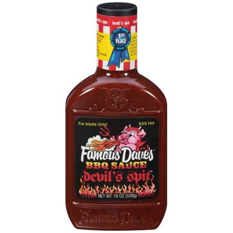 Famous Dave's BBQ Sauce Devil's Spit (Pack of 2) - Walmart.com - Walmart.com