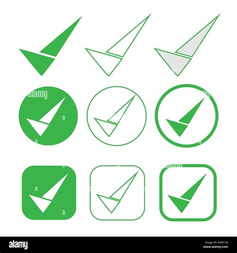 Simple Tick icon accept approve sign Stock Vector Image & Art - Alamy