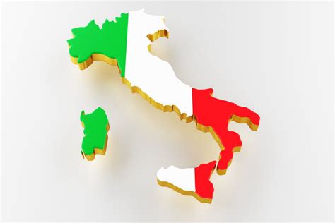 Italy land border flag 3D - TurboSquid 1539531