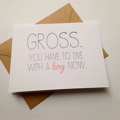 Funny Engagement Card / Humor Wedding Card / Moving In Card