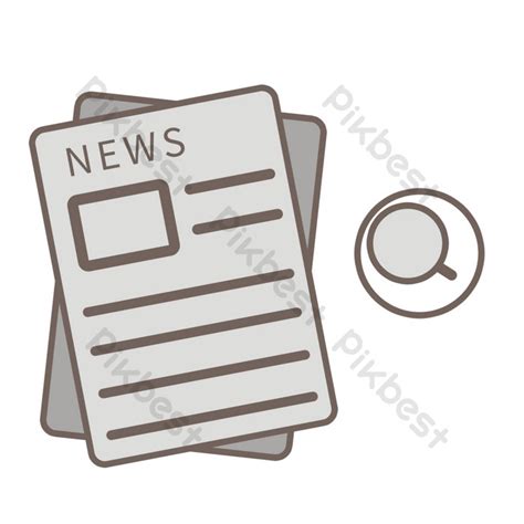 Drawing Newspaper Icon PNG Images | PSD Free Download - Pikbest