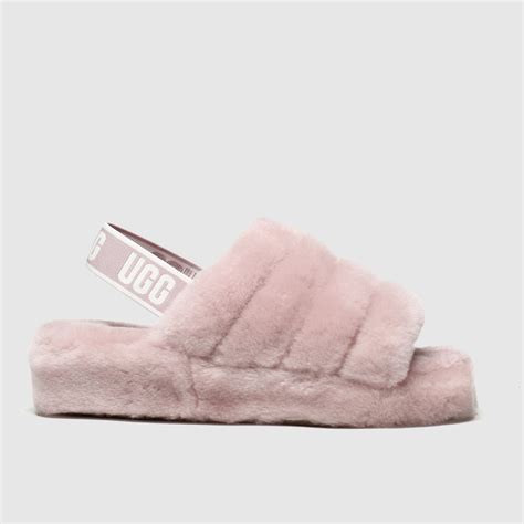 Ugg Pale Pink Fluff Yeah Slide Slippers - ShoeFreak