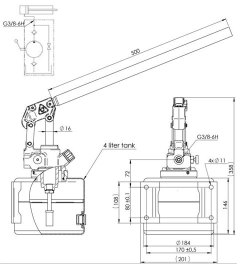 Hydraulic Hand Pump HM-HPCD-S-16-HP4 | buy online