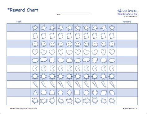 Kids Sticker Chart Free Printable : Printable Reward Charts My Bored Toddler : Use these free ...