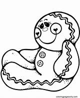 Gingerbread Man With Candies Coloring Page  Free Printable Pages sketch template
