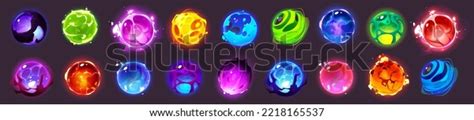 Alien Space Planets Cartoon Set Fantastic Stock Vector (Royalty Free) 2218165537 | Shutterstock