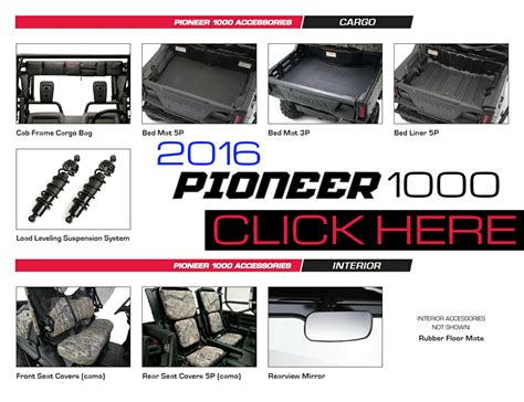 2019 - 2016 Honda Pioneer 1000 - Custom Accessories Package Options ...