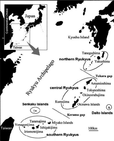 Ryukyu Islands Map