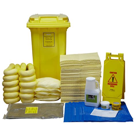 250L Chemical Wheeled Spill Kit | Unisan UK