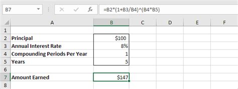 Compound Interest Formula in Excel - Easy Calculator