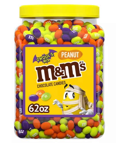 M&M's Ghoul's Peanut Chocolate Mix Bulk Halloween Candy Jar 62oz, 1 Jar, 62 oz - Fry’s Food Stores