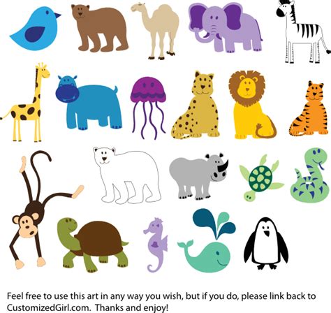 Cute Animals Clip Art at Clker.com - vector clip art online, royalty ...