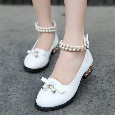 2018 spring new girls leather shoes performance leather shoes little ...