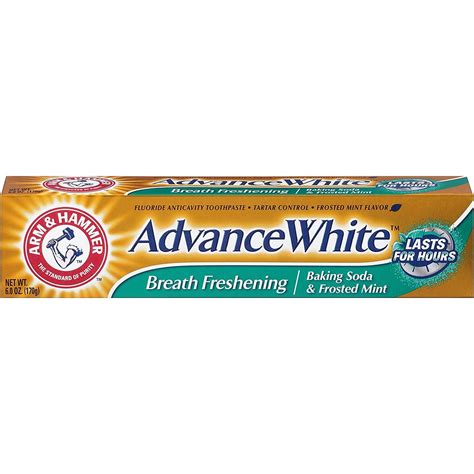 ARM & HAMMER Advance White Baking Soda Toothpaste, Frosted Mint 6 oz ...