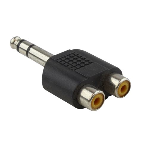 1/4” Stereo Plug to Dual RCA Jacks