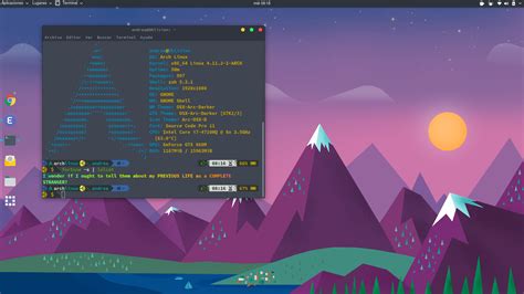 [Zsh + Gnome] My Arch Linux desktop. : r/unixporn