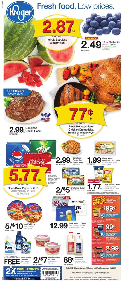 Kroger Ad Circular - 06/19 - 06/25/2019 | Rabato