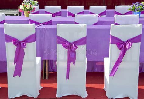 Purple ribbon chair stock photo. Image of celebrate, ceremony - 41027146