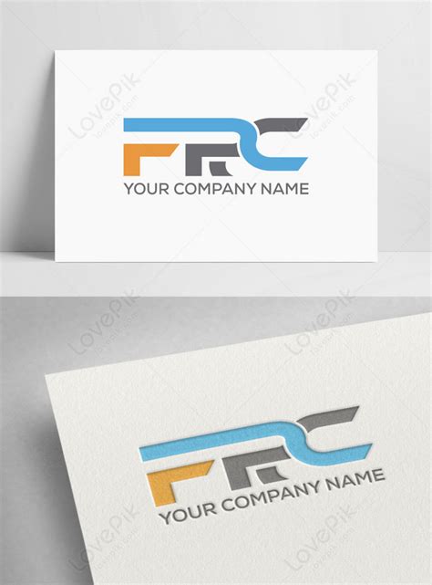 Initial letter frc logo or icon design vector image template template ...