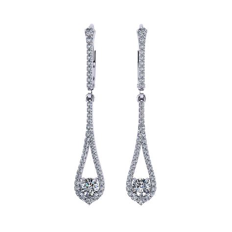 Dangling Diamond Earrings - Jewelry Designs