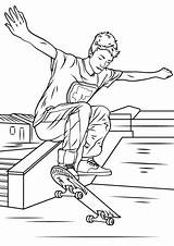 Skateboarding Trick coloring page  Free Printable Coloring Pages sketch template