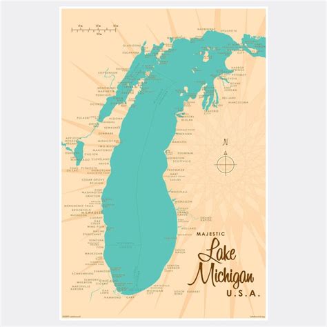 Lago Michigan Mapa America