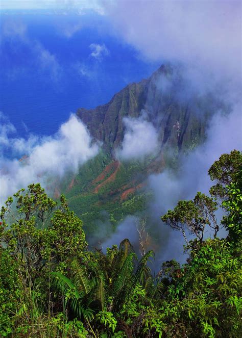 'Kalalau Lookout' Poster, picture, metal print, paint by Dennis ...