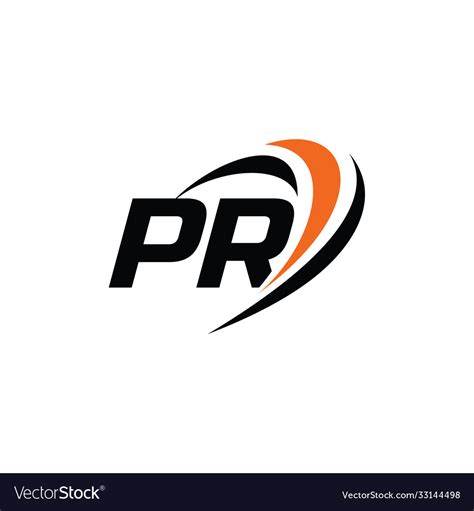 Pr monogram logo Royalty Free Vector Image - VectorStock