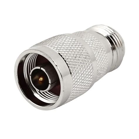 N Type Male To N Type Female M/F Adapter Straight Connector Silver Tone ...