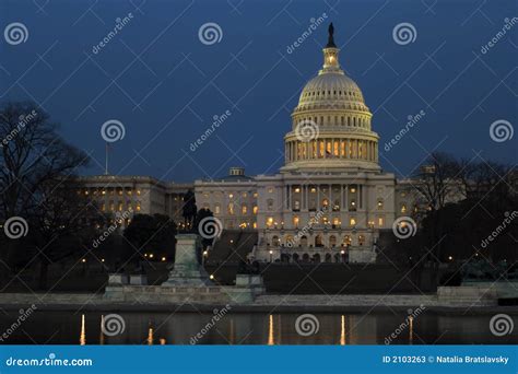 Capitol Hill At Night Stock Photos - Image: 2103263