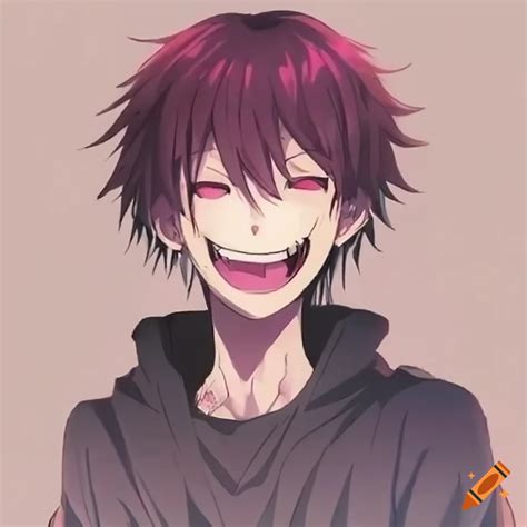 Image of an anime character laughing maniacally on Craiyon