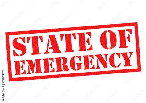 STATE OF EMERGENCY Stock Illustration | Adobe Stock