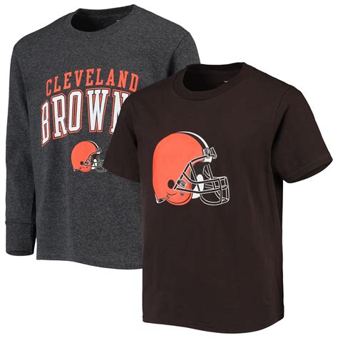 Youth Cleveland Browns NFL Pro Line by Fanatics Branded Brown/Gray ...