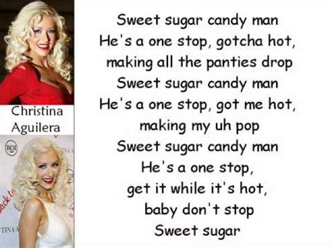 Christina Aguilera - Candyman (Lyrics On Screen) - YouTube