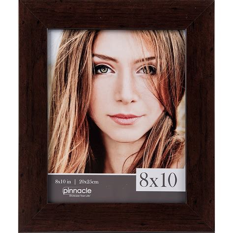 Walnut-Brown FLAT-TOP Wood 8x10 frame by Pinnacle® - Picture Frames, Photo Albums, Personalized ...