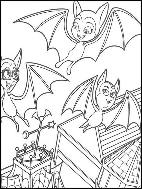 Get This Vampirina Coloring Pages Bat Vampire Family