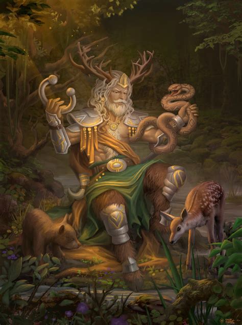 ArtStation - Cernunos - Horned God