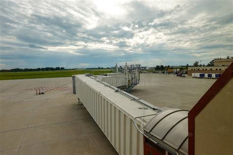 Airport jetway stock image. Image of loading, jetway, bridge - 9856423